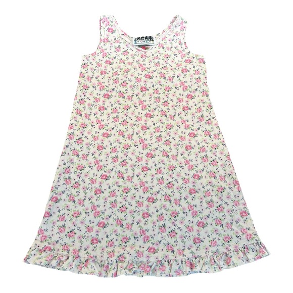 Zoey Other - ZOEY Vintage 90s Pink Floral Girls Dress